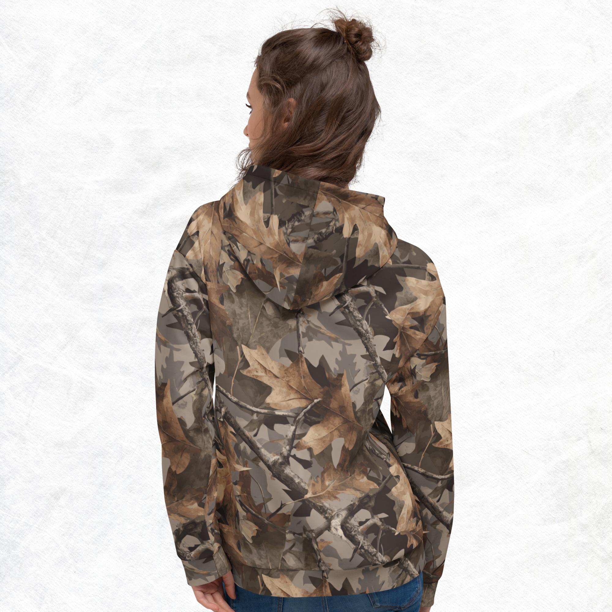 Invisiflage™ DarkenOak Camo — Unisex Hoodie - Image 5