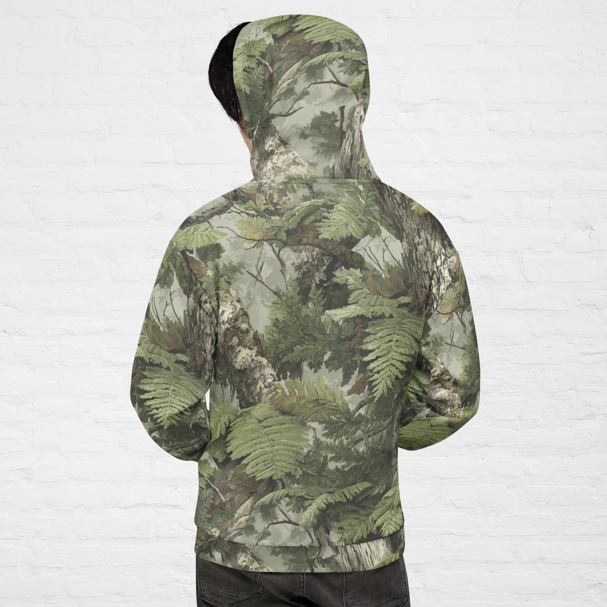 Invisiflage™ SilverFrond Camouflage — Unisex Hoodie - Image 4