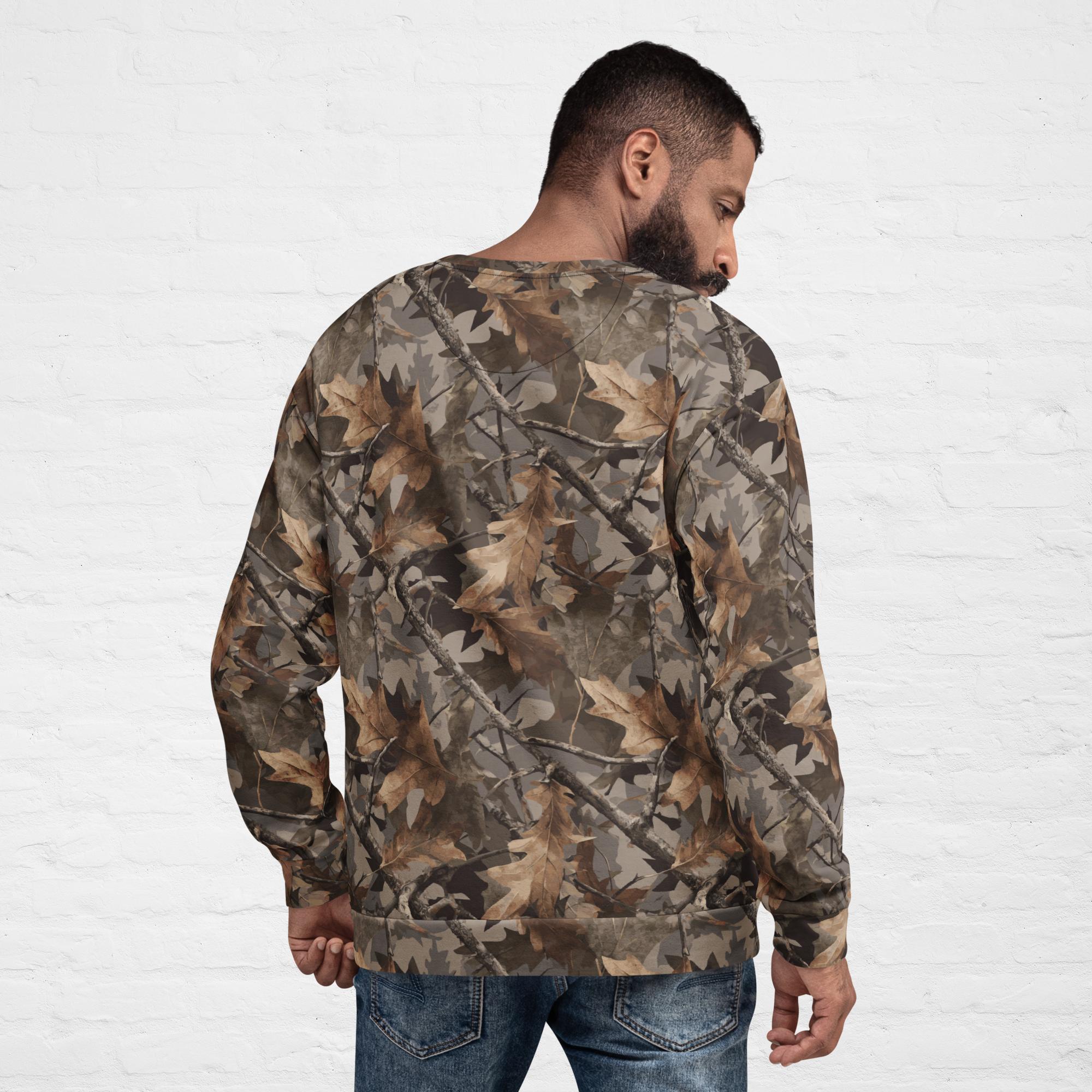 Invisiflage™ DarkenOak Camo — Unisex Sweatshirt - Image 2