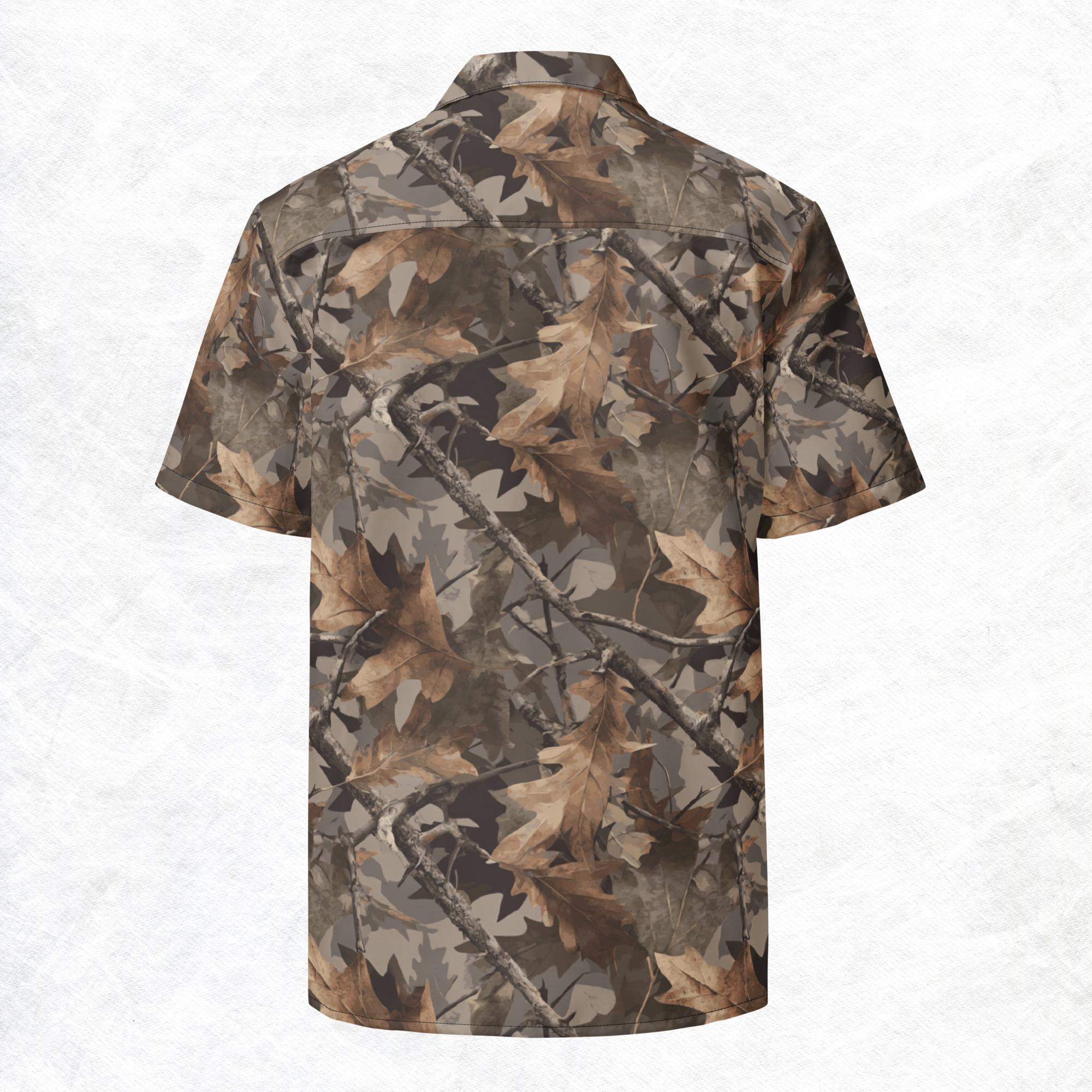 Invisiflage™ DarkenOak — Unisex Button-Up Shirt - Image 2