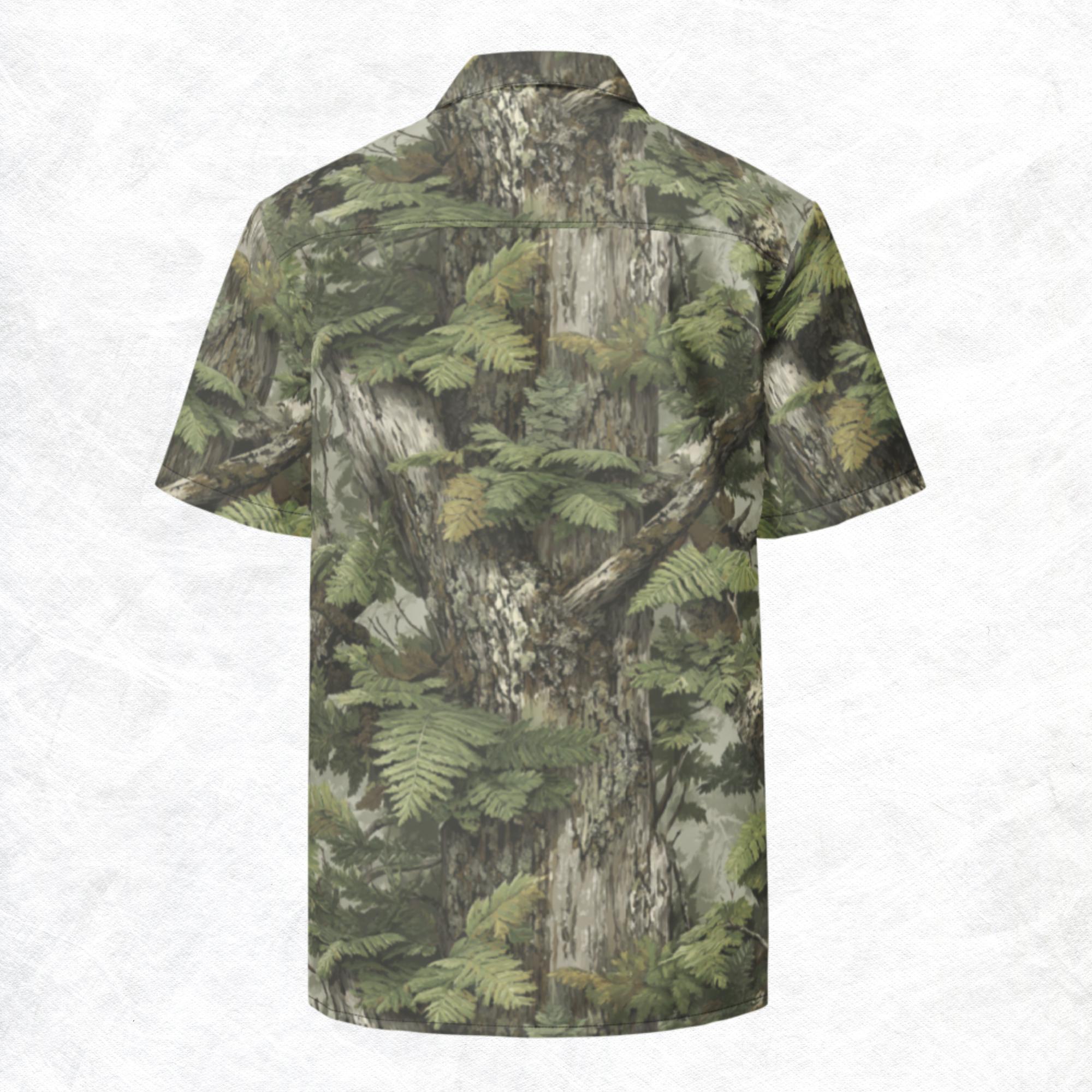 Invisiflage™ SilverFrond - Unisex Button-Up Shirt - Image 2