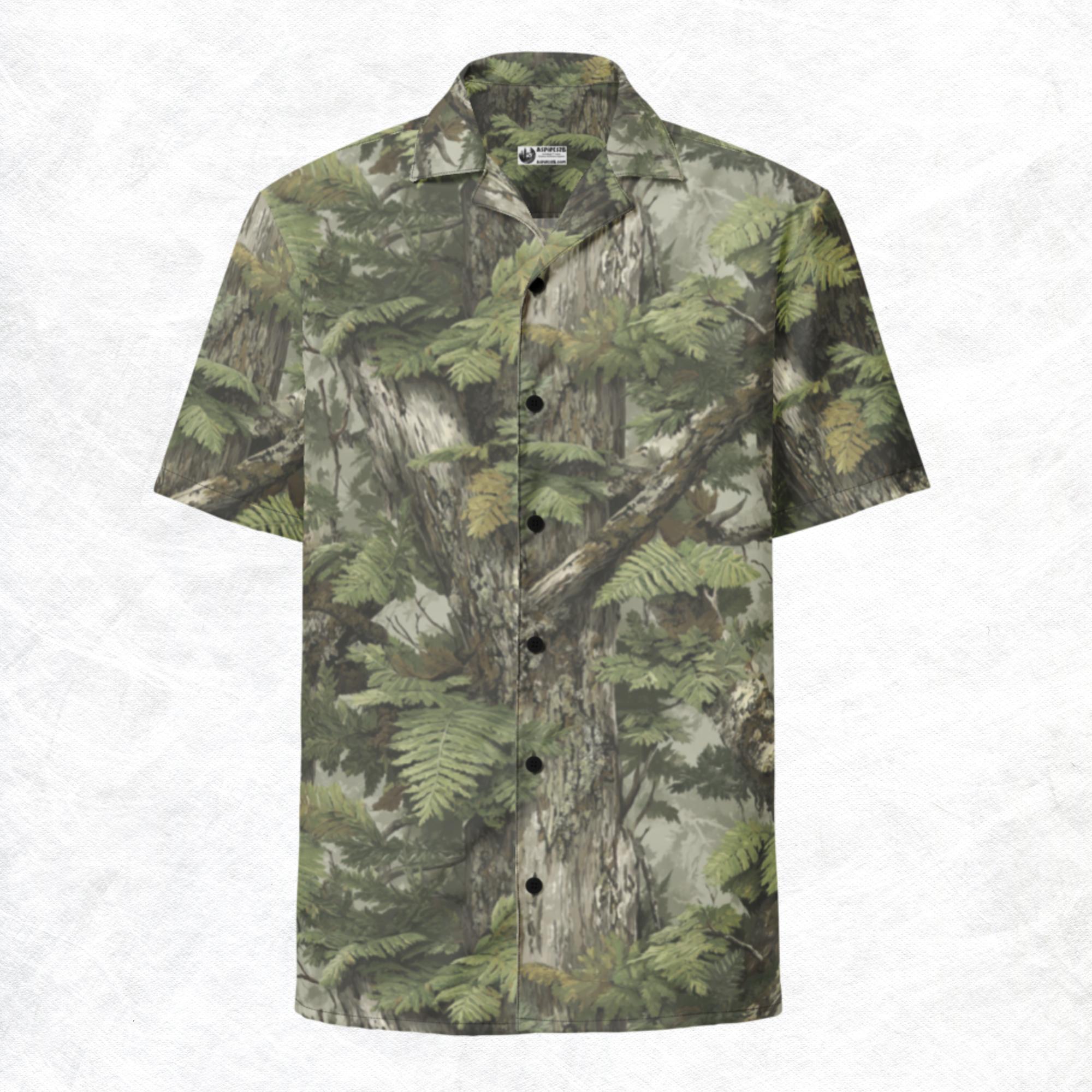 Invisiflage™ SilverFrond - Unisex Button-Up Shirt