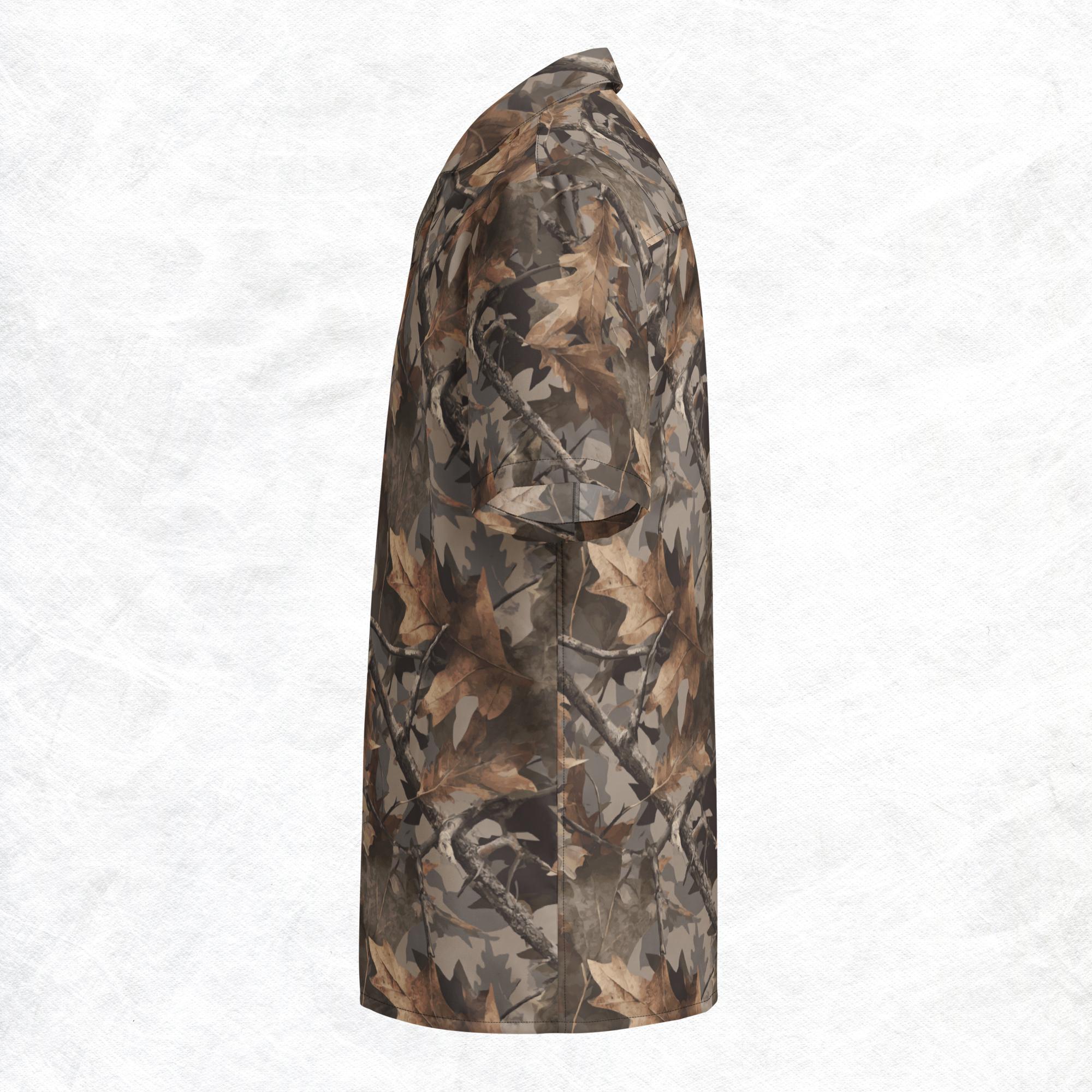 Invisiflage™ DarkenOak — Unisex Button-Up Shirt - Image 4