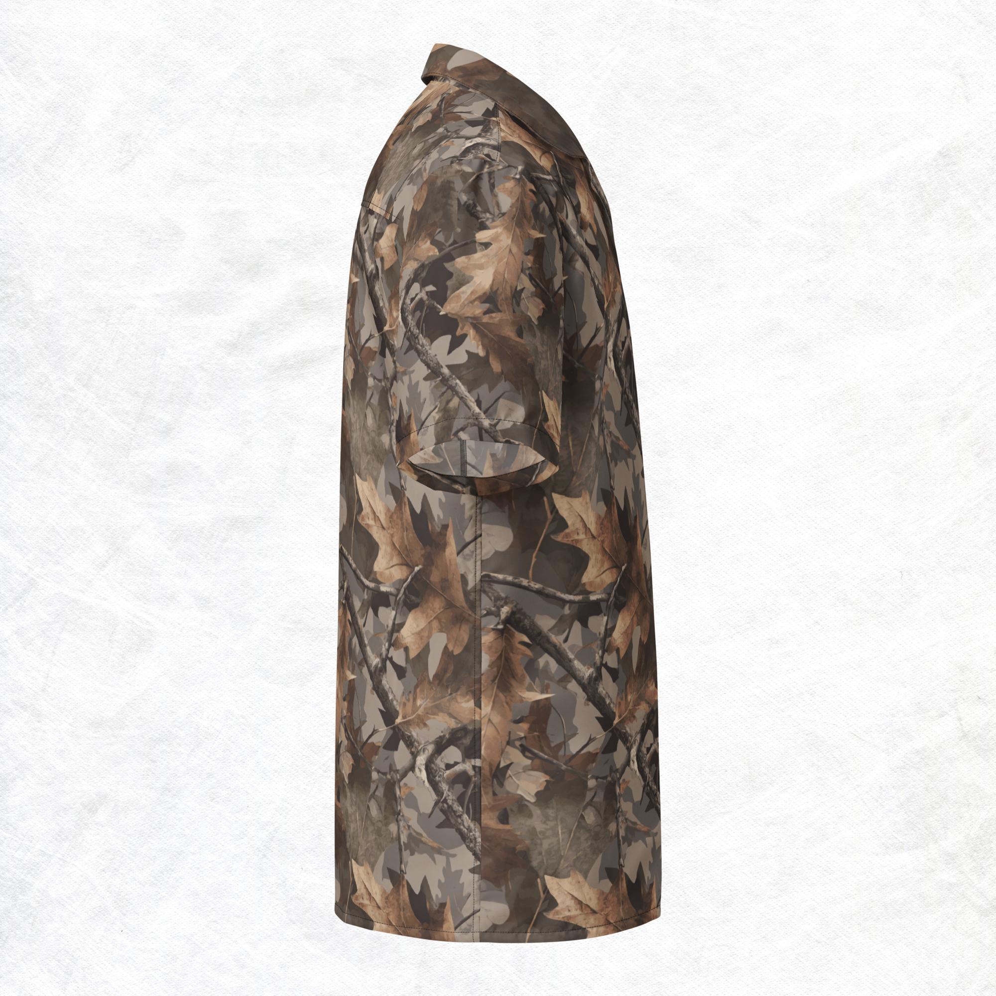 Invisiflage™ DarkenOak — Unisex Button-Up Shirt - Image 3
