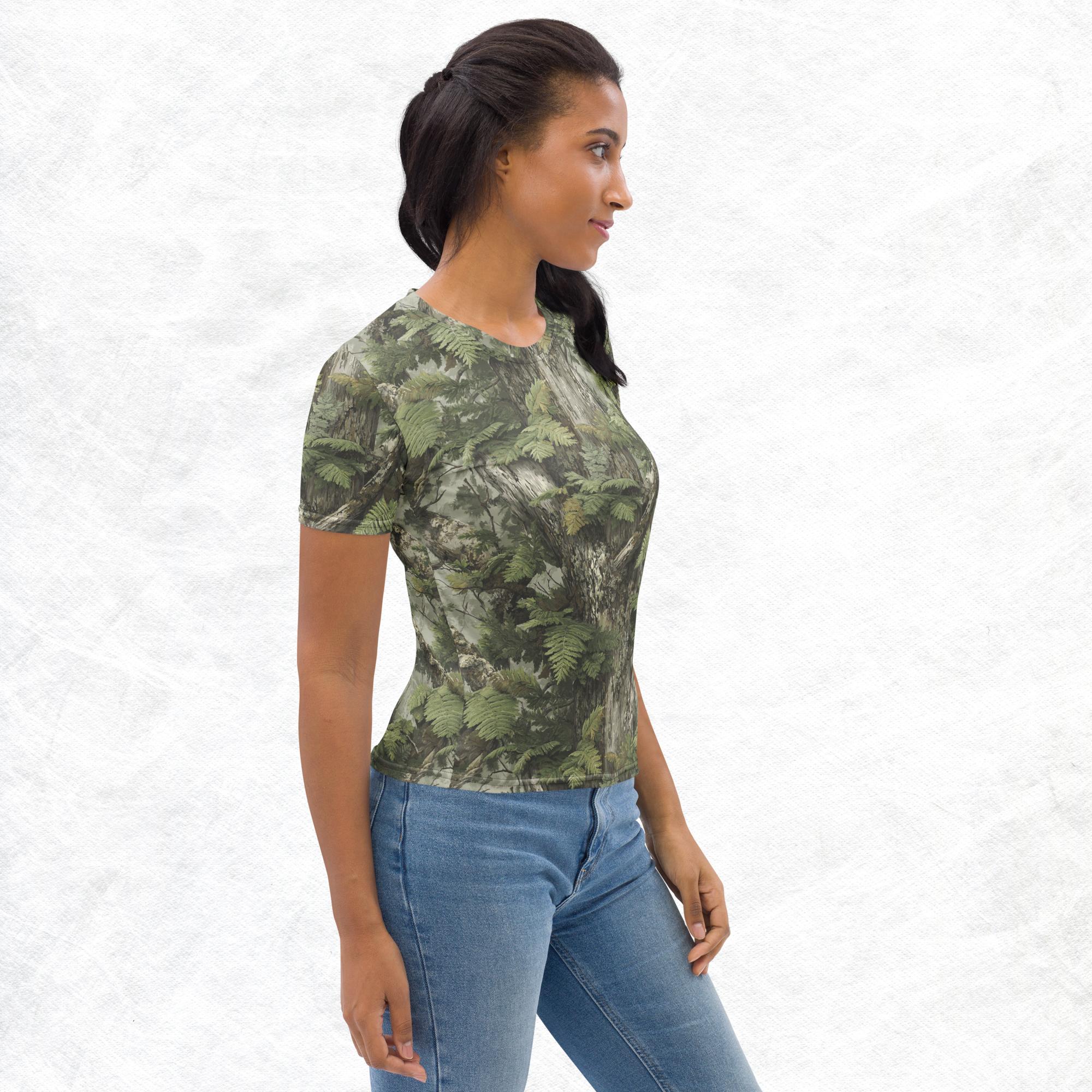Invisiflage™ SilverFrond Camouflage — Women’s Tee - Image 3